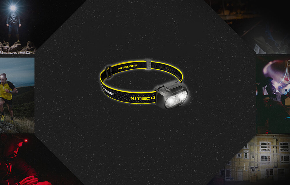 Latarka czołowa NITECORE UT27 jasnosc intensywnosc
