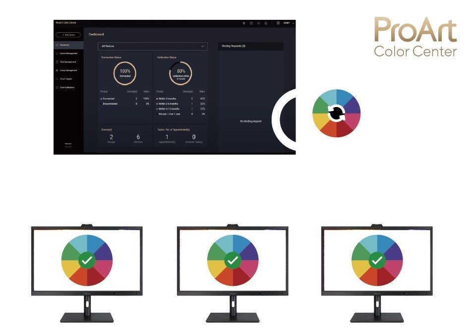 Monitor ASUS ProArt PA27DCE-K - ProArt Color Center