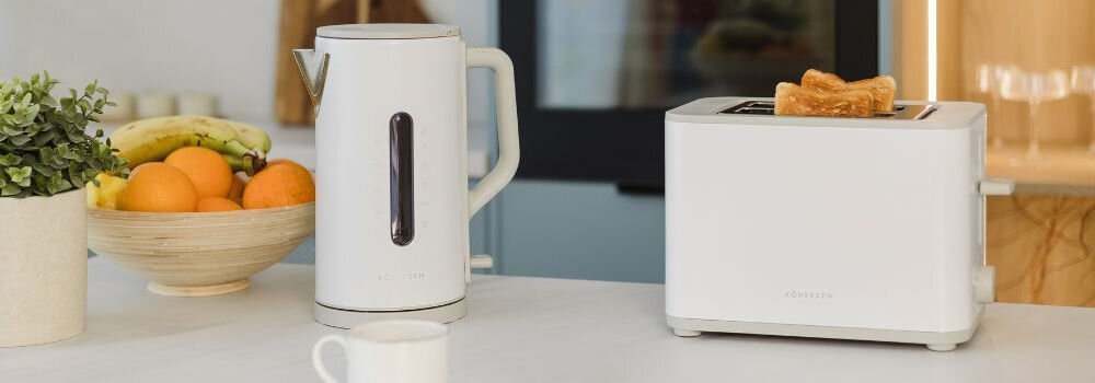 Czajnik KOHERSEN Modern Matt A451 Estetyczny wygląd prezentacja bialy kolor kolorystyka