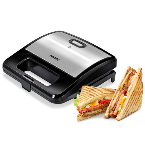 Opiekacz MOP-48M, obok dwie kanapki.