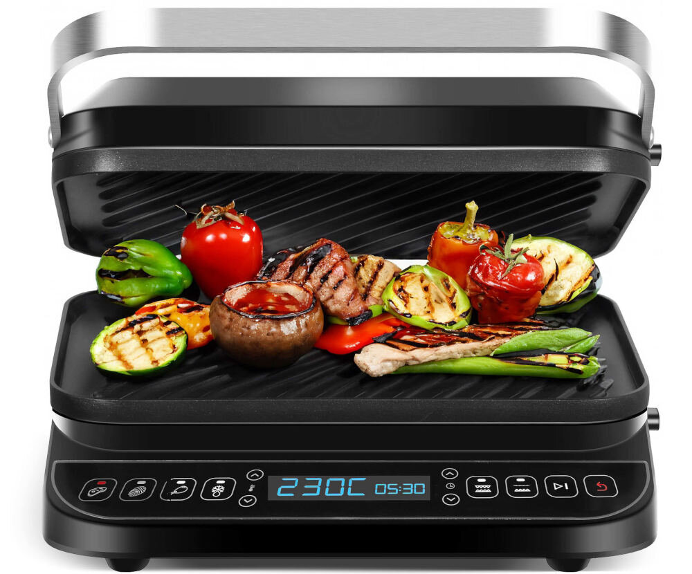 Grill elektryczny TURBOTRONIC TT-CG90 Idealne wysmażenie moc 2000 W