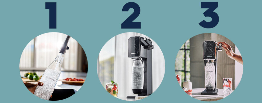 Saturator SODASTREAM Art Czarny styl retro elokogia