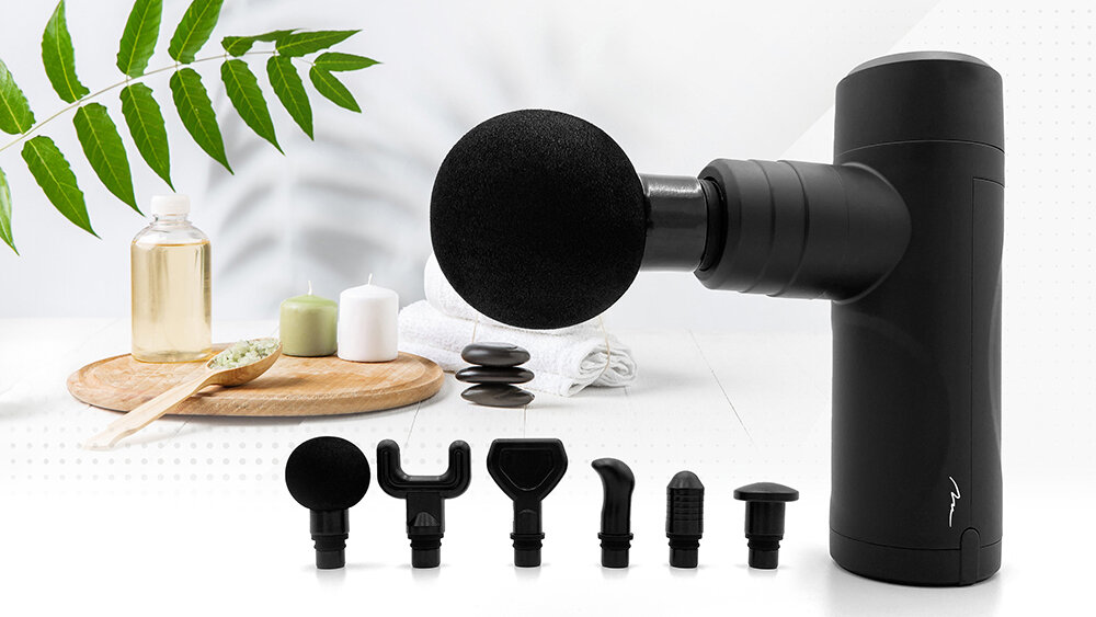 Masażer ręczny Gun MEDIA-TECH MT6526 szybka skuteczna ulga kompaktowa budowa ergonomiczna konstrukcja wygodny w użyciu zawsze pod ręką gotowy do użycia