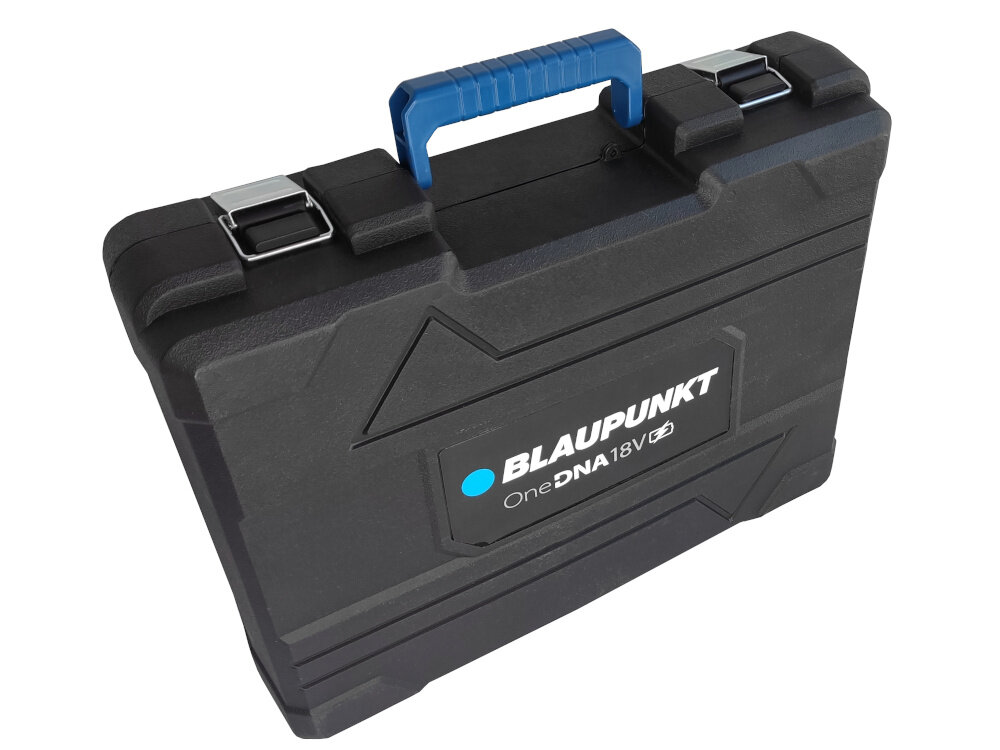 Wiertarko-wkrętarka BLAUPUNKT CD7010 wysokiej klasy elektronarzedzie walizka transportowa zabezpieczenie sprzetu z twardego wytrzymalego tworzywa sztucznego wysoka odpornosc na uderzenia