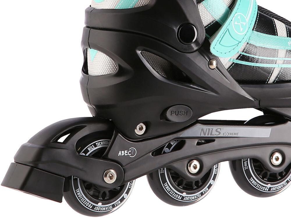 Łyżworolki NILS EXTREME NH18366A 2w1 (rozmiar 35-38) abec7 przyczepność miekkie koła