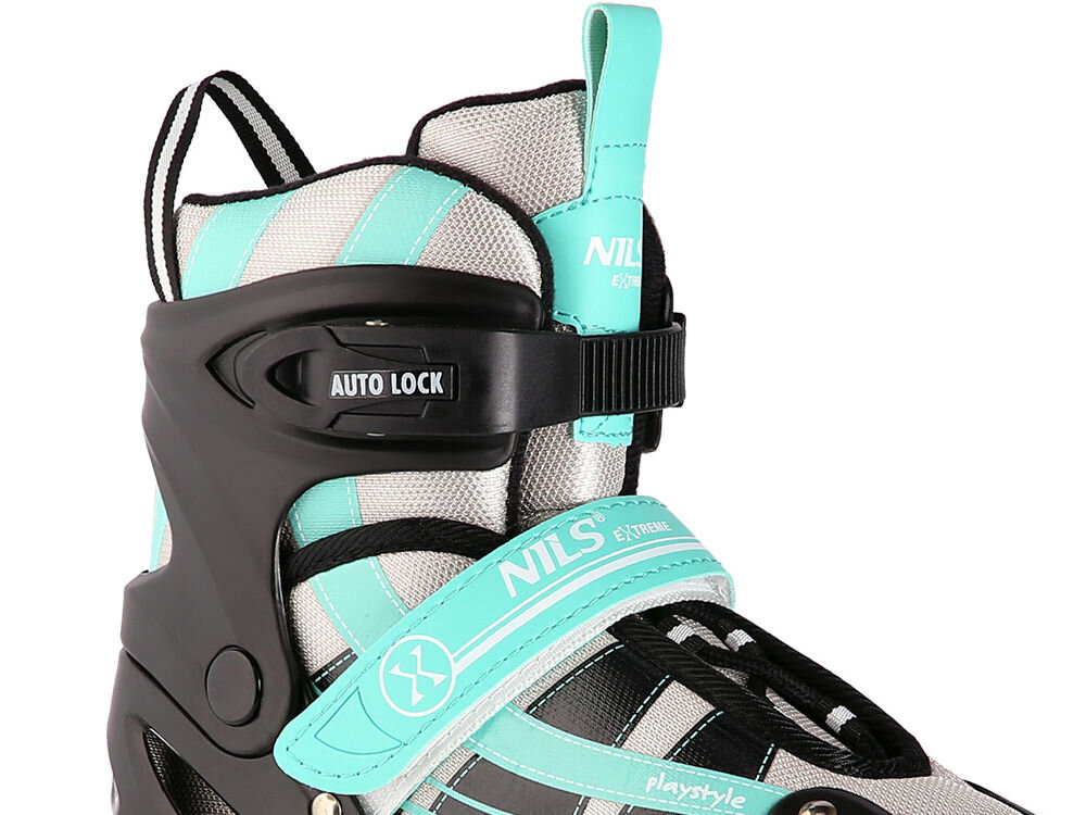 Łyżworolki NILS EXTREME NH18366A 2w1 (rozmiar 35-38) skóra systetyczna belvet siatka mesh pianka regulacja rozmiaru