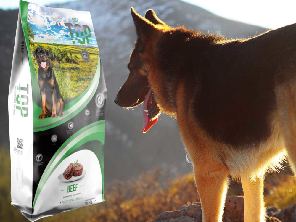 Karma dla psa TOP PREMIUM FOOD FOR DOGS Wołowina S/M 10 kg