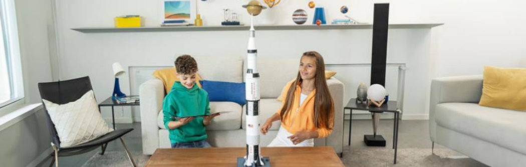 Puzzle 3D RAVENSBURGER Apollo Saturn V 11545 (504 elementów) zabawa kreatywność inżynieria rozwój rodzina