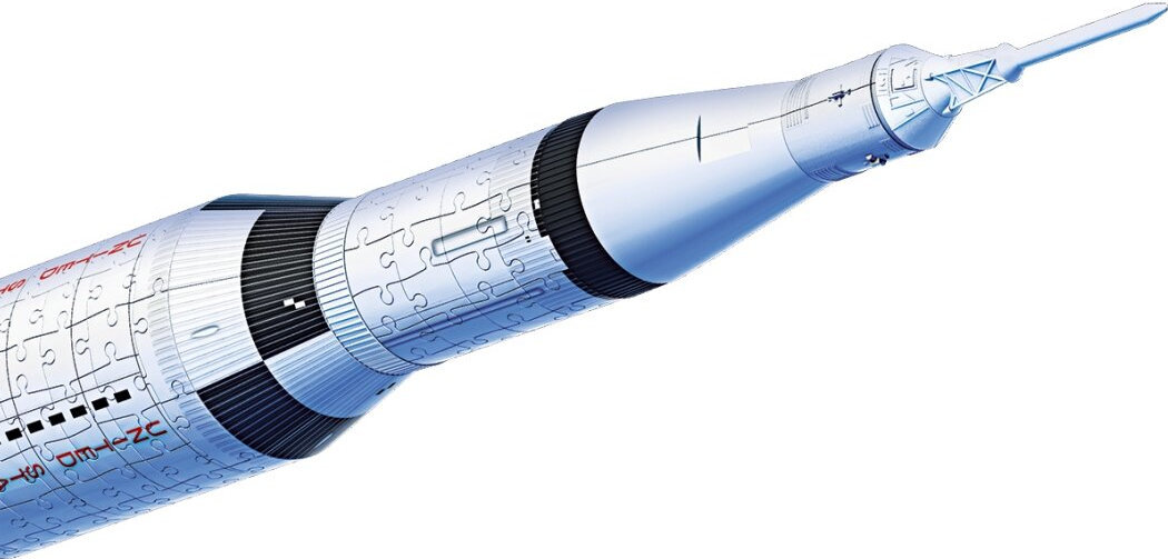 Puzzle 3D RAVENSBURGER Apollo Saturn V 11545 (504 elementów) zabawa kreatywność inżynieria rozwój rodzina