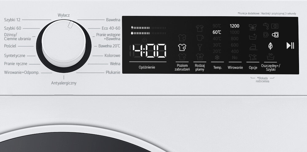 Pralka LG F2WT208S0E parametry sterowanie programy panel temperatura wirowanie