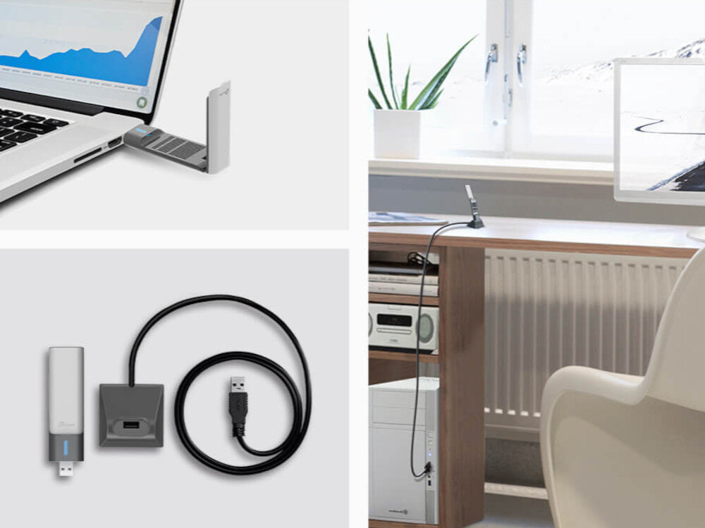 Karta sieciowa TP-LINK Archer TX20UH WiFi 1,2-metrowemu kablowi USB