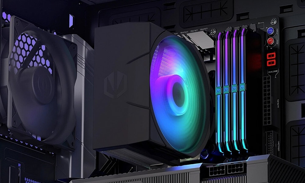 Komputer MAD DOG MD12100F-PPI1RGBV2WP temperatura chłodzenie wentylator radiator