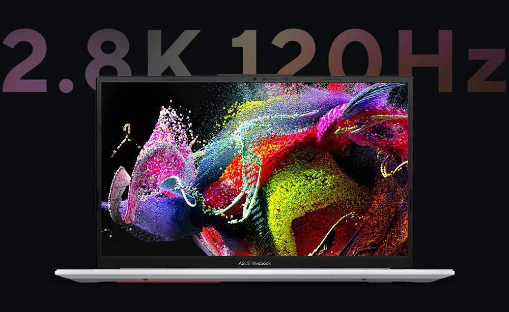 Laptop ASUS VivoBook S 14 K5404VA-M9018W 14 i5-13500H 16GB RAM 512GB SSD Windows 11 Home obraz ekran rozdzielczość jasność odświeżanie kolory