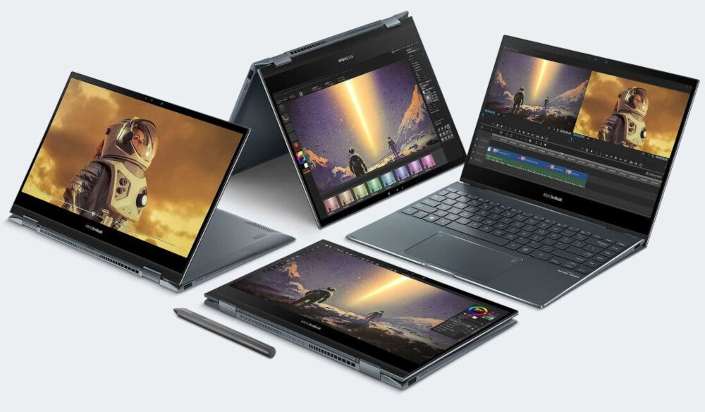 Laptop ASUS ZenBook 14 Flip UP3404VA-KN058W 14 i7-1360P 16GB RAM 1TB SSD Windows 11 Home wielkość waga grubość zawias tryby