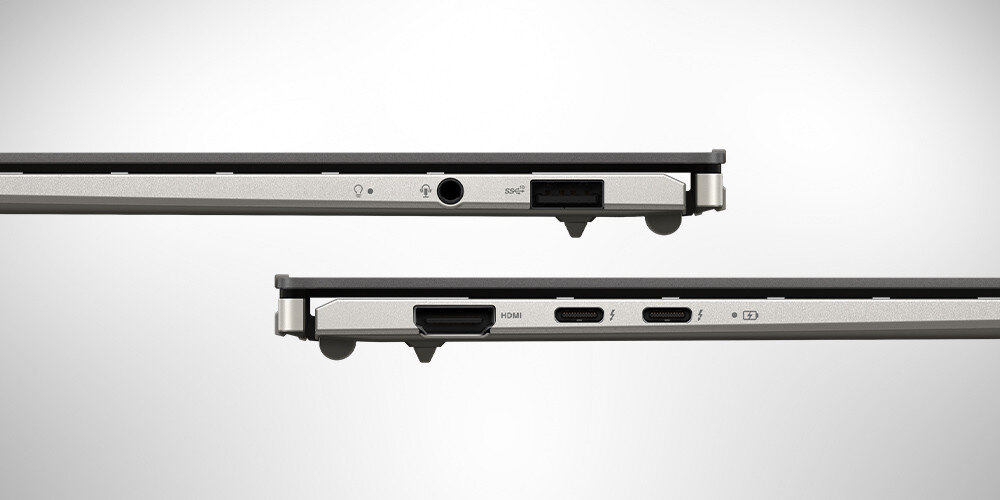 Laptop ASUS ZenBook S13 UX5304VA-NQ014W 13.3 i7-1355U 32GB RAM 1TB SSD Windows 11 Home port Thunderbolt przepustowość podłączenie