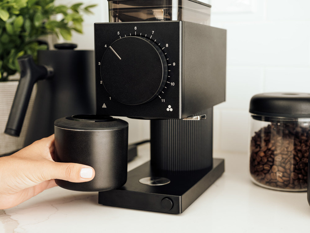 Młynek do kawy FELLOW Ode 2 Czarny przelewowe metody parzenia cold brew french press chemex drip AeroPress moc regulacja mielenia 31 stopni