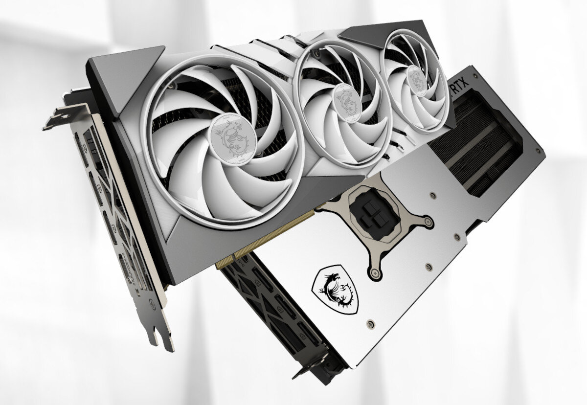 Karta graficzna MSI GeForce RTX 4070 Ti Gaming X Slim White 12GB DLSS 3 cechy wygląd obudowa
