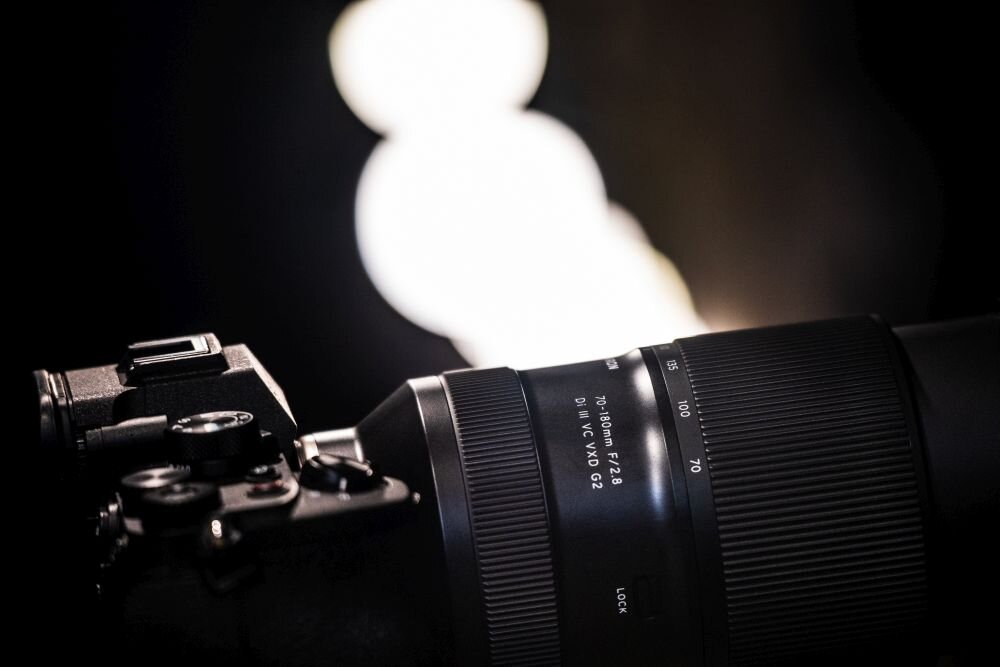 Obiektyw TAMRON 70-180mm f-2.8 DI III VC VXD G2 Sony FE ogniskowa przysłona ostrość pierścienie optyka soczewki powłoki montaż bagnet światło jasność zoom filtry waga
