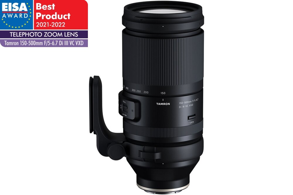 Obiektyw TAMRON 150-500 mm f-5-6.7 Di III VC VXD zoom ogniskowa przysłona montaż ostrość zdjęcia stabilizacja filmy