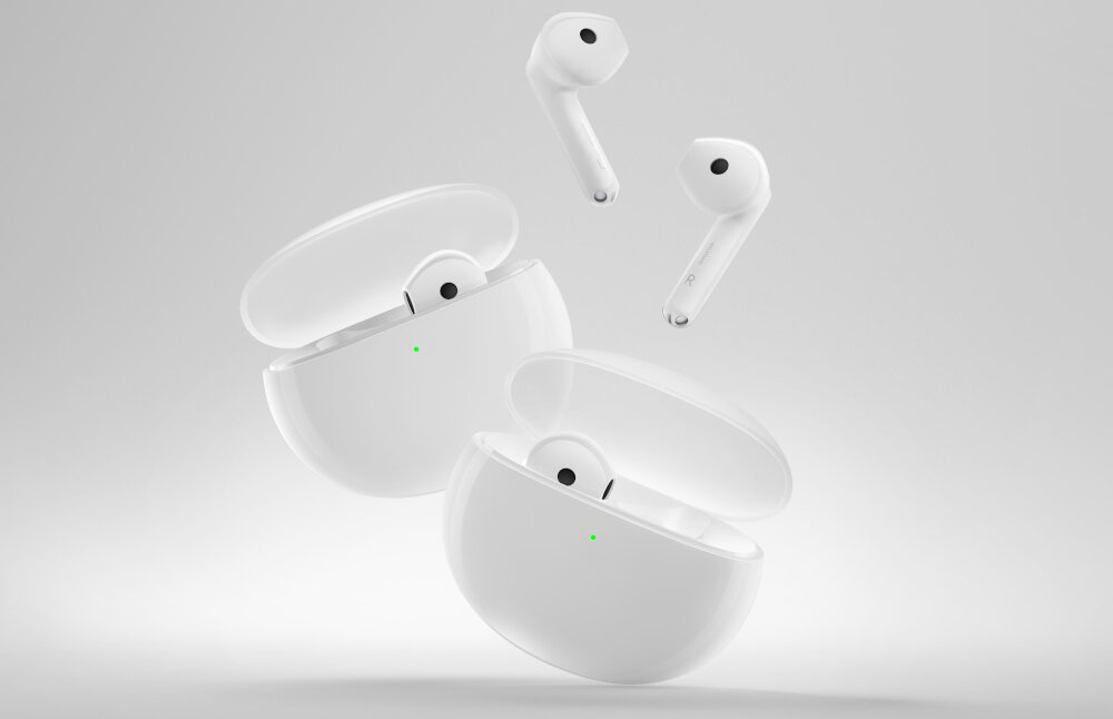 Słuchawki douszne OPPO Enco Air3i tytanowy przetwornik alive audio efekty dźwiękowe enco live czas działania modny wszechstronny design niskie opóźnienia bluetooth obsługa prosta etui
