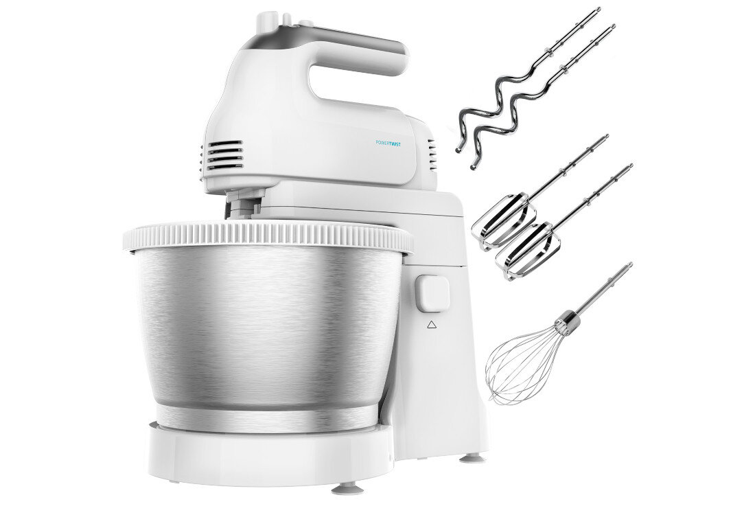 Mikser CECOTEC PowerTwist 500 Steel Łatwe czyszczenie System QuickOut higiena zdejmowane akcesoria