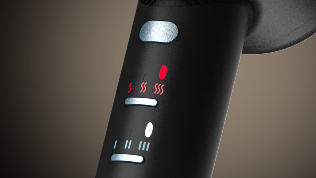 Suszarka REVAMP Enigma Professional DR-7000 Regulowana temperatura predkosc cztery różne ustawienia temperatury trzy opcje prędkości 