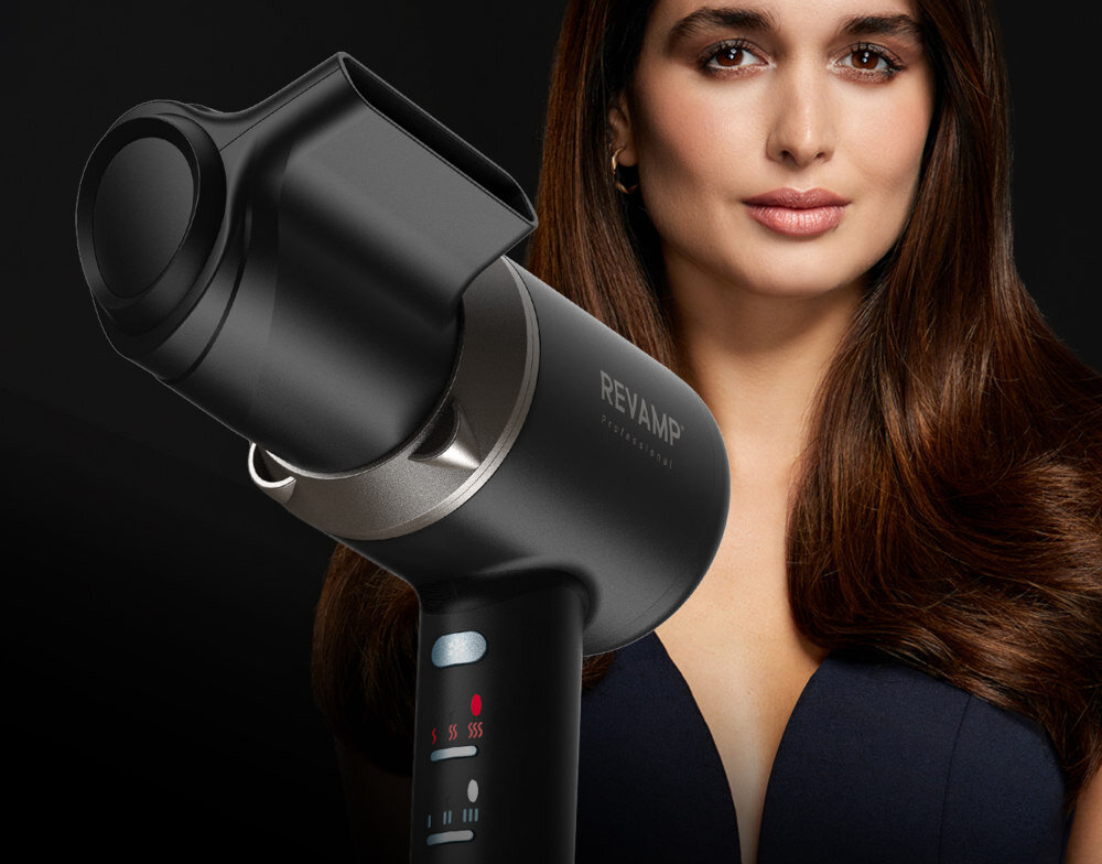 Suszarka REVAMP Enigma Professional DR-7000 agnetyczne końcówki Odchylana nasadka 360°