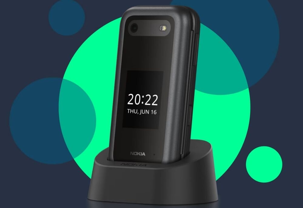 Telefon NOKIA 2660 Flip bateria zasilanie łączność ładowanie baza wyświetlacz klawiatura czuwanie dzwonienie dzwonki przewód słuchawka numery funkcje opis cechy