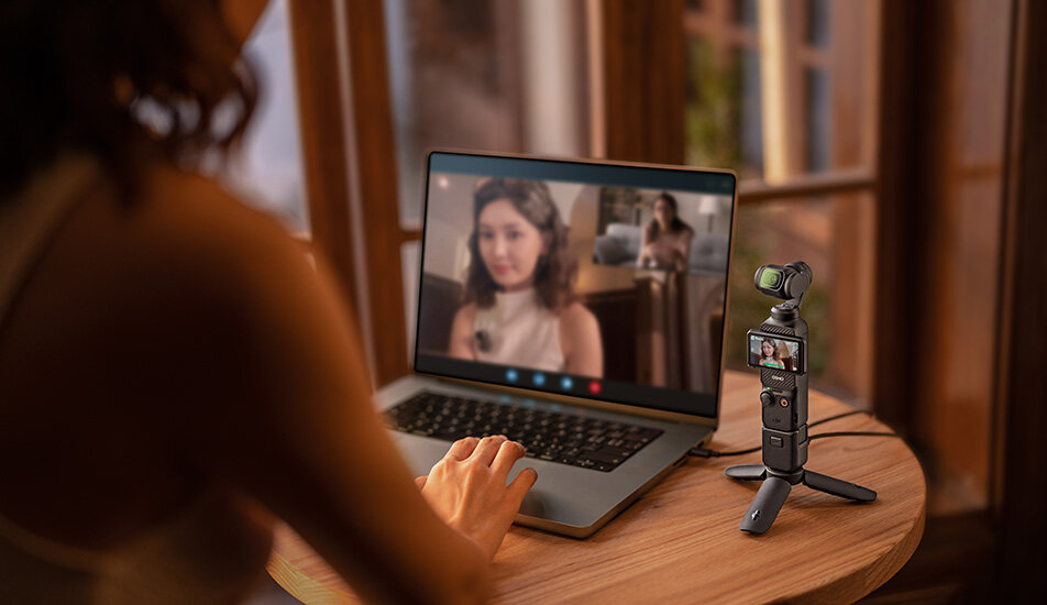Kamera sportowa DJI Pocket 3 sport montaż nagrywanie stabilizacja montaż edycja filtry ostrość śledzenie tryby bateria akumulator zasilanie ładowanie rozdzielczość filmy obudowa odporność wielkość łączność sterowanie
