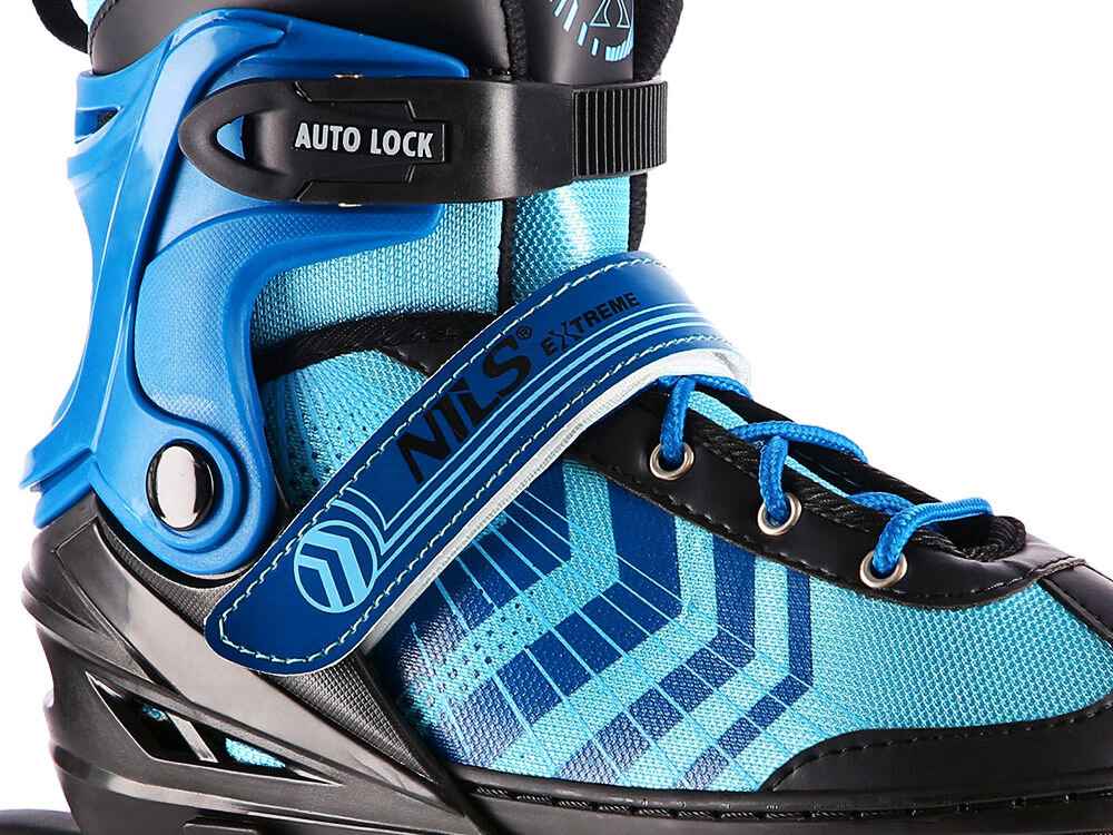 Łyżworolki NILS EXTREME NH18192A 4w1 (rozmiar 39-43) klamra dwusekcyjna rzep sznurowadła hamulec