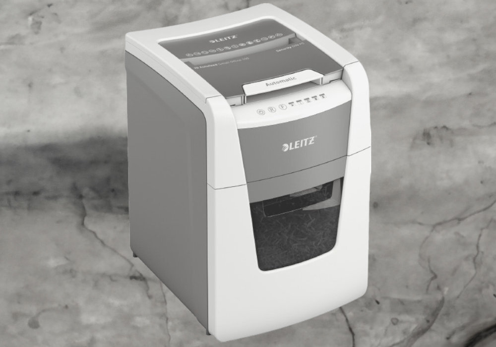 Niszczarka LEITZ IQ Autofeed Office 150 P5 szczelność szybkość cisza opróżnianie pojemność