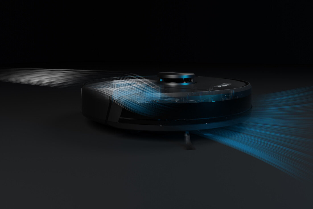 Robot sprzątający TESLA Smart Vacuum Cleaner Laser AI200 moc ssanie eliminacja brud powierzchnia akumlator pojemność czas