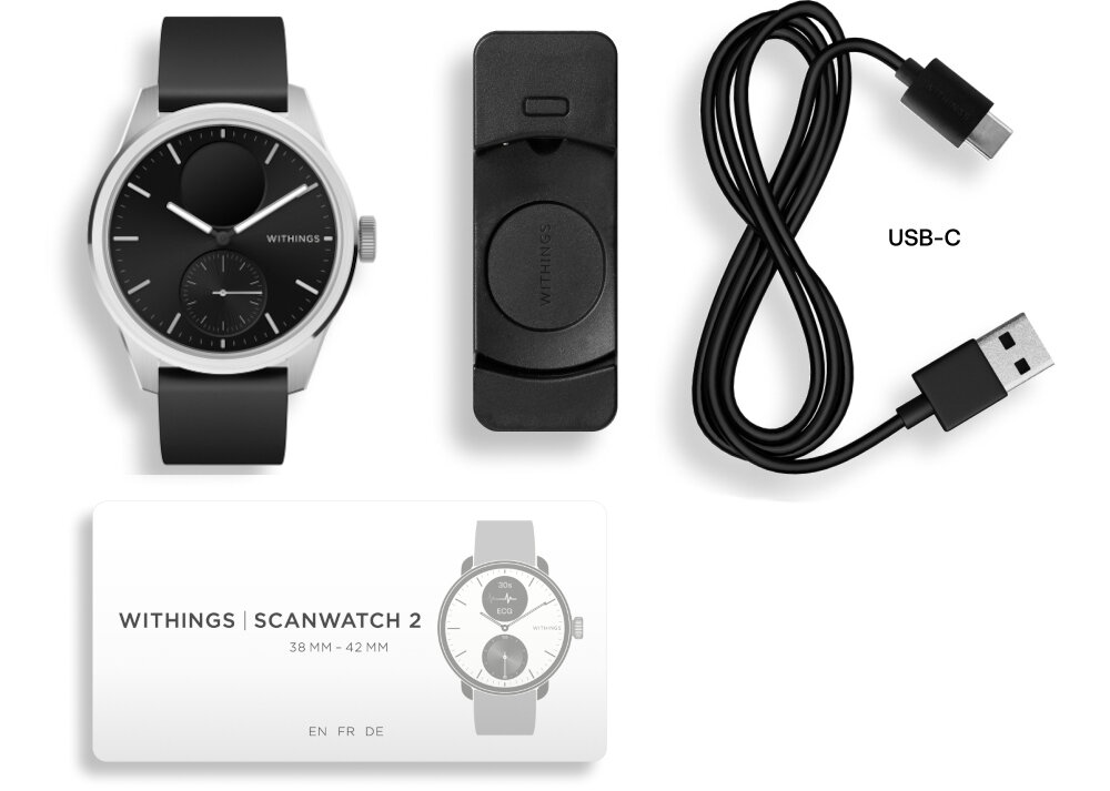 Smartwatch WITHINGS ScanWatch 2 zestaw