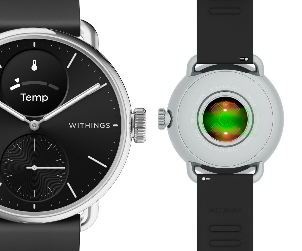 Smartwatch WITHINGS ScanWatch 2 bateria