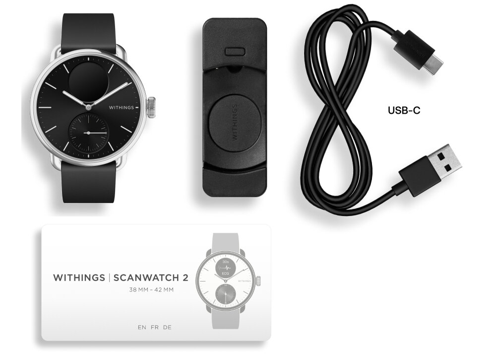 Smartwatch WITHINGS ScanWatch 2 zestaw