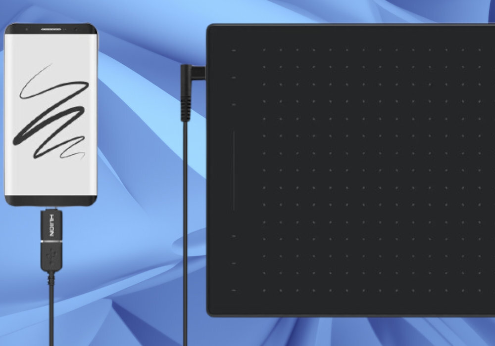 Tablet graficzny HUION Inspiroy RTP-700 grafika sztuka konfiguracja projekty systemy wyposażenie