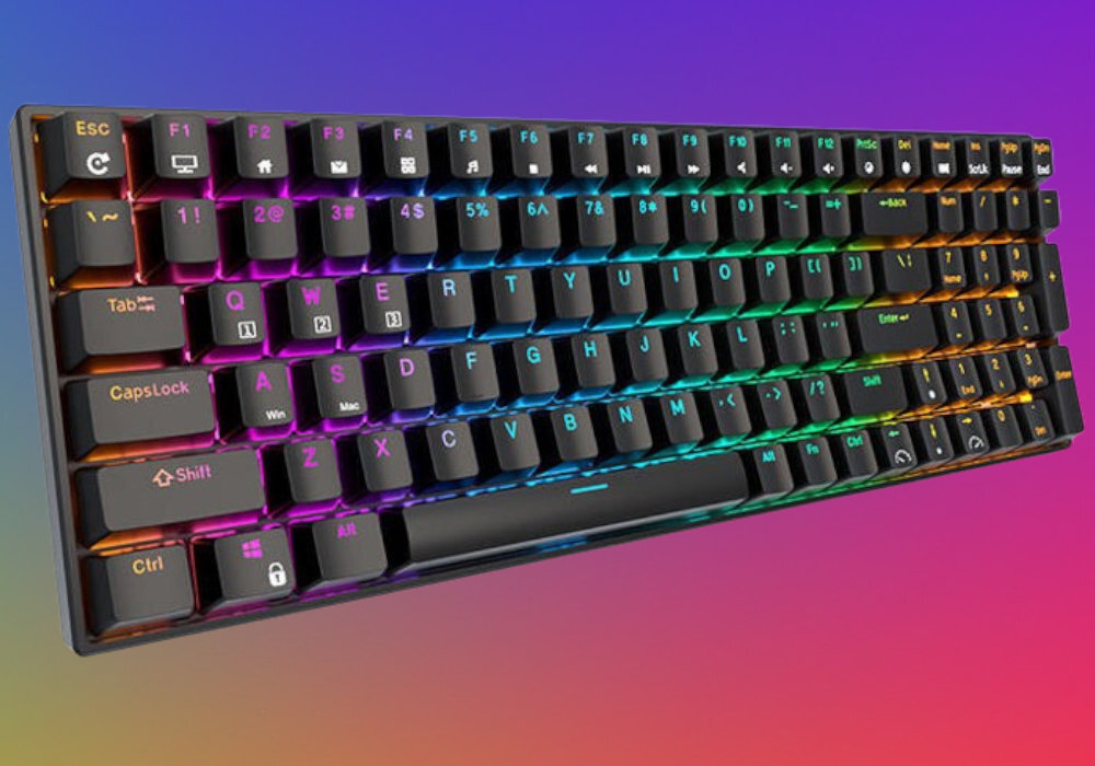 Klawiatura ROYAL KLUDGE RK100 światło wygoda elastyczność styl akumulator łączność