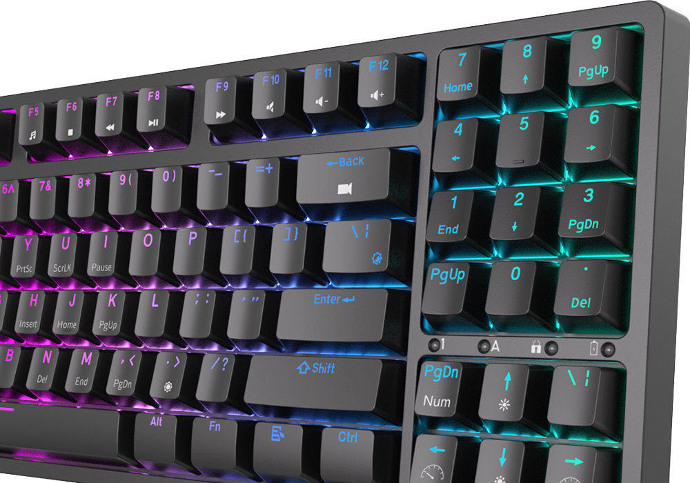 Klawiatura ROYAL KLUDGE RK92 światło wygoda elastyczność styl akumulator łączność