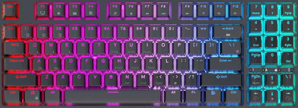 Klawiatura ROYAL KLUDGE RK92 światło wygoda elastyczność styl akumulator łączność