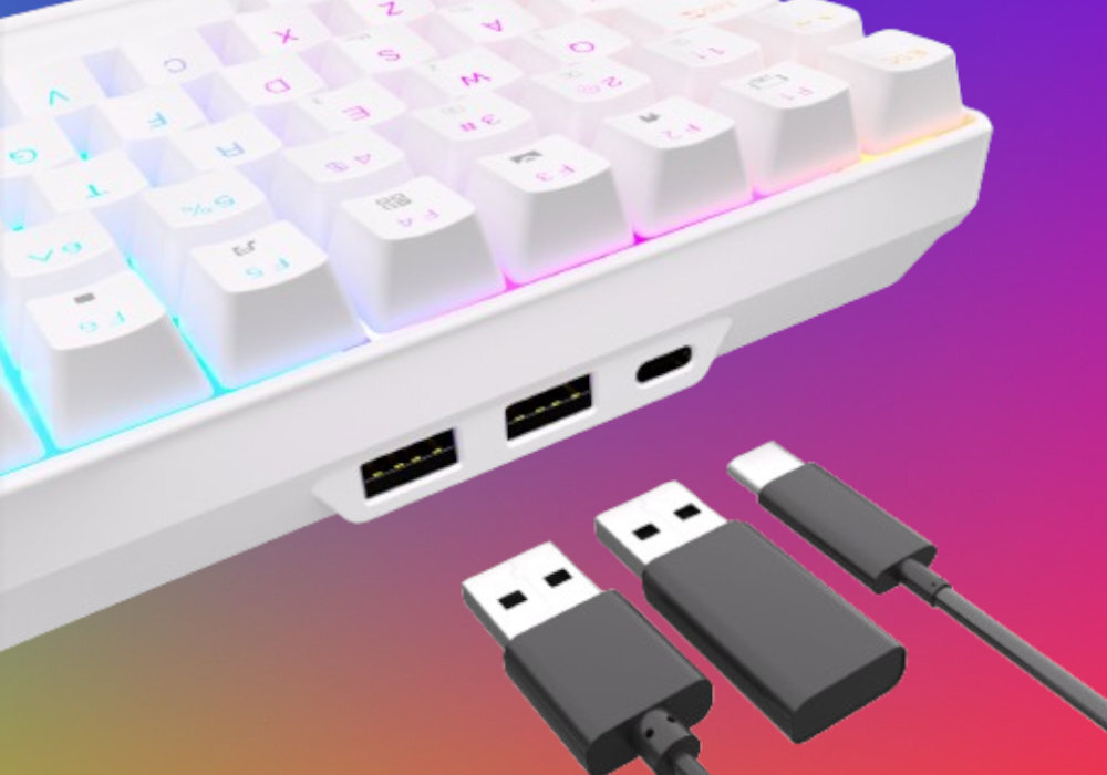 Klawiatura ROYAL KLUDGE RK98 światło wygoda elastyczność styl akumulator łączność