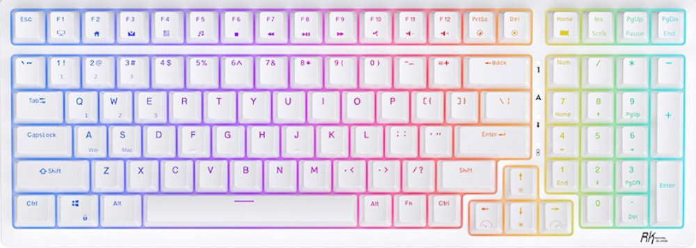 Klawiatura ROYAL KLUDGE RK98 światło wygoda elastyczność styl akumulator łączność