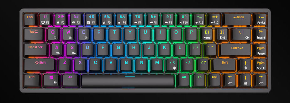 Klawiatura ROYAL KLUDGE RK98 Red Switch przełączniki RK RED błyskawiczny czas reakcji 98 klawiszy