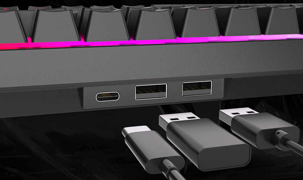 Klawiatura ROYAL KLUDGE RK98 Red Switch wygodna wymiana przełączników narzędzie do wyjmowania klawiszy