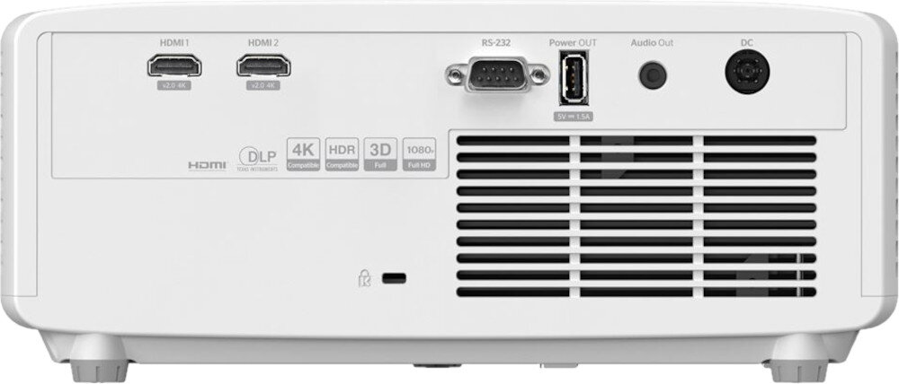 Projektor OPTOMA HZ146X-W porty złącza podłączenie gniazda