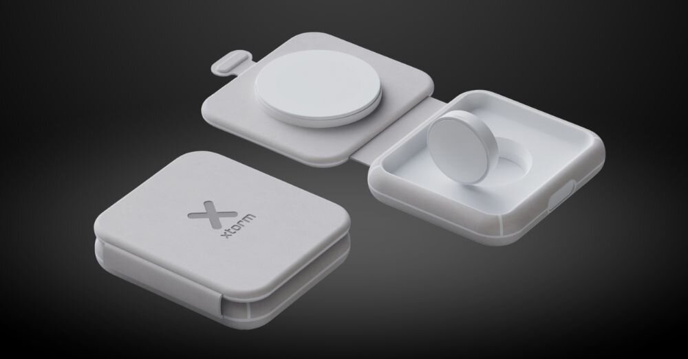 Ladowarka indukcyjna XTORM 2w1 15W automatyczne rozpoczęcie ładowania, MagSafe, Qi