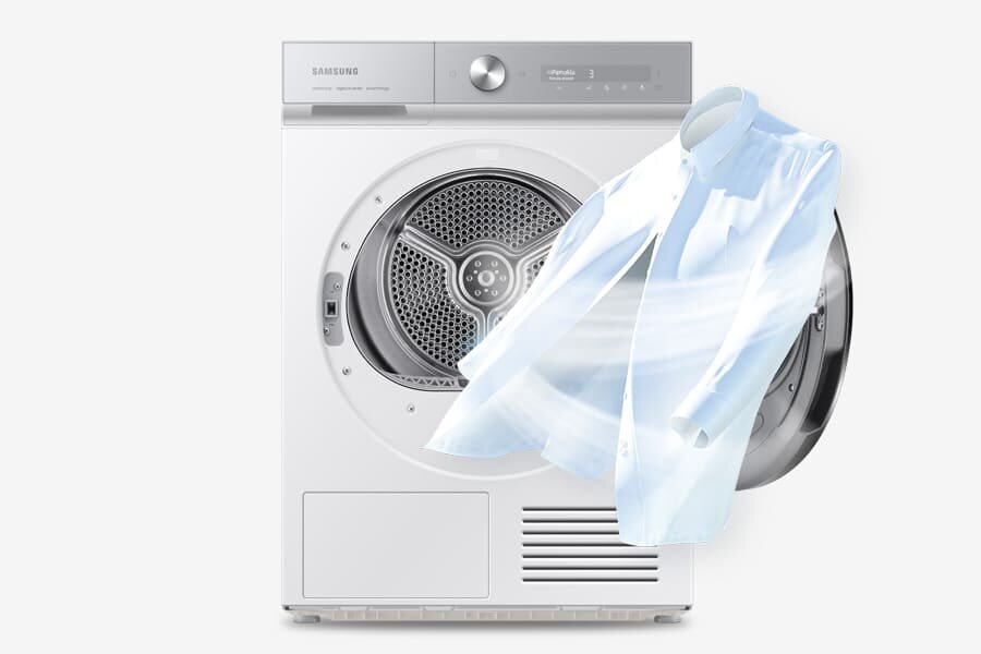 Media Expert - Samsung DV90BB9445GHS6 - zdjęcie - program AirRefresh Media Expert - Samsung DV90BB9445GHS6 - zdjęcie - odświeżone ubrania dzięki programowi AirRefresh