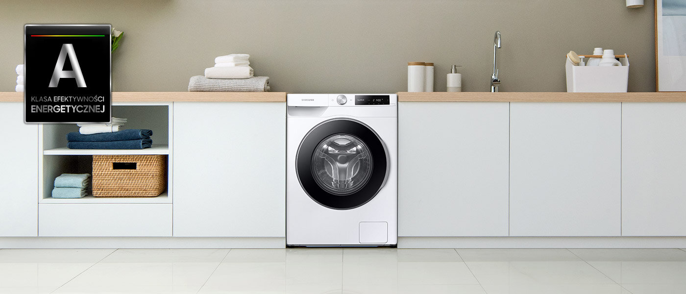 Стиральная машина Samsung WW90T634DLECS6 имеет высший класс энергопотребления А.