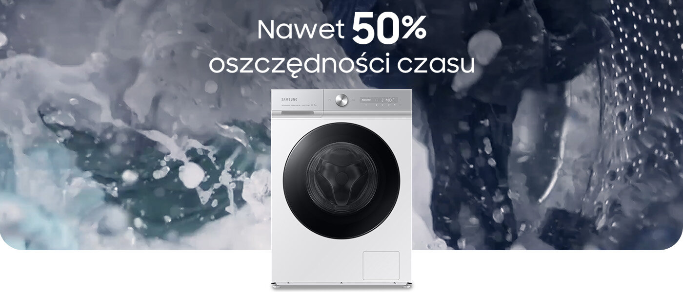Pralka Samsung WW11BB944DGHS6 - oczas prania nawet o połowę krószy