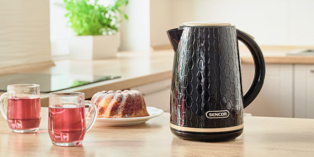 Czajnik SENCOR SWK 7201 Czarny estetyczny funkcjonalny wygoda bezpieczeństwo