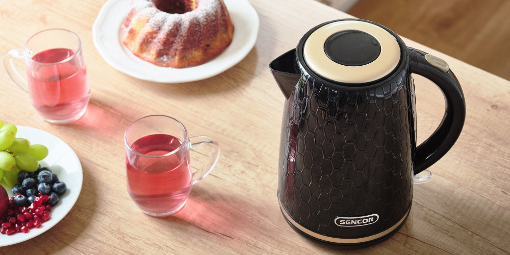 Czajnik SENCOR SWK 7201 Czarny Pojemność 1,7  kawa herbata gorące napoje